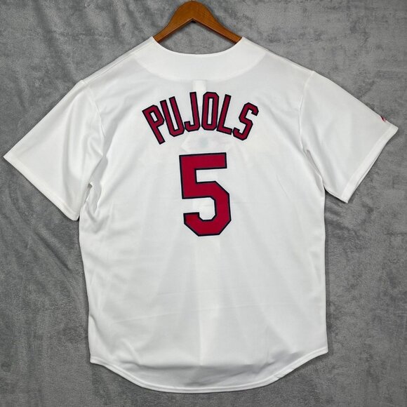 Albert Pujols St. Louis Cardinals Majestic MLB Jersey White Mens Size Large NWT - Picture 1 of 8